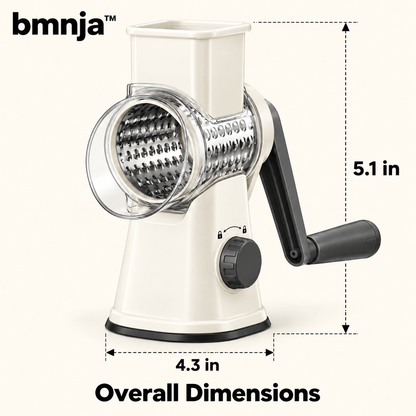 bmnja™ CrankCut Rotary Cheese Grater