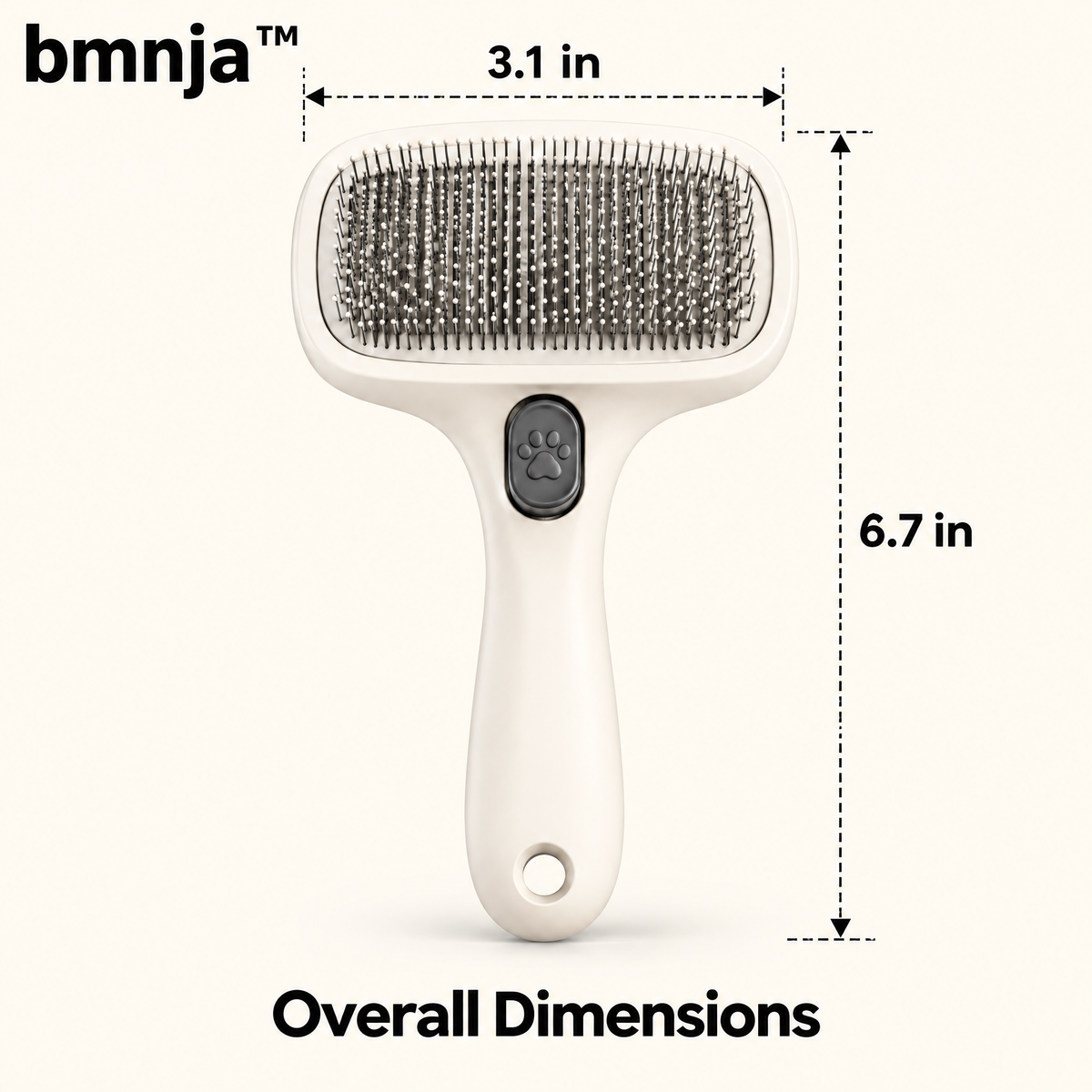 bmnja™ PawArc Self-Cleaning Pet Brush